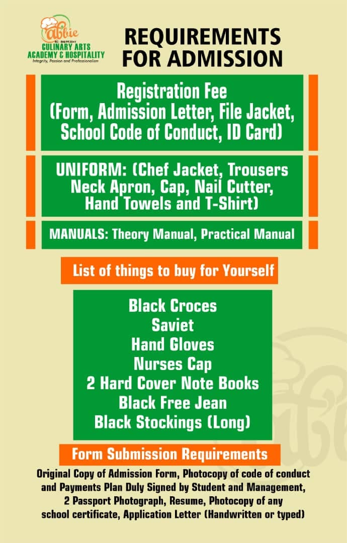 Admission requirement